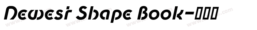 Newest Shape Book字体转换